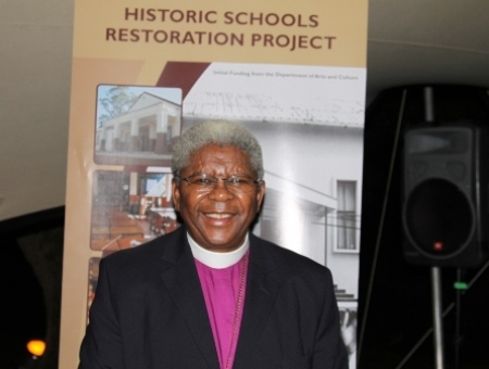Click the image for a view of: Archbishop Ndungane at the HSRP stand